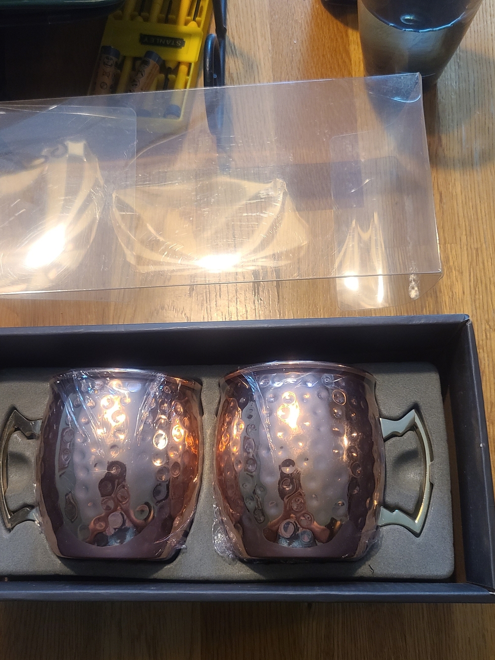 Hammered Copper Moscow Mule Mug Set - 2 Pack